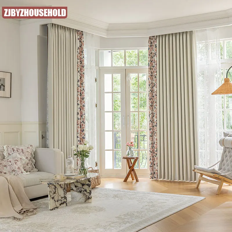 Home Fragrance French - الفرنسية قطعة مزدوجة التعتيم سميكة الانتهاء