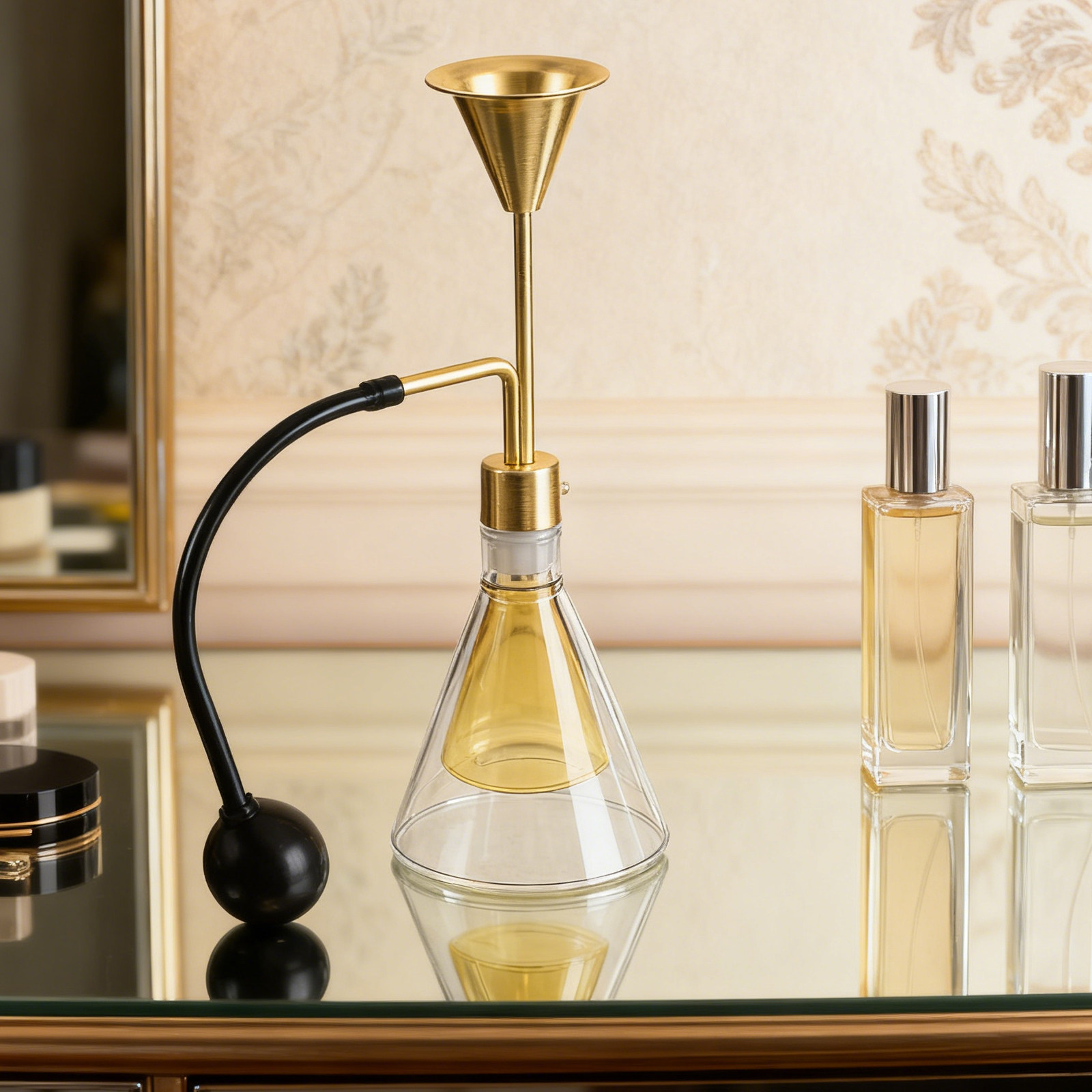 Home Fragrance Oil - زجاجة عطر زجاجية مزدوجة الجدار للزيوت