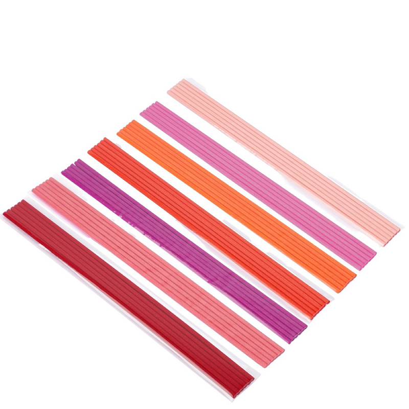 Home Fragrance Diffuser Sticks - 50 قطعة من أعواد الروطان الملونة