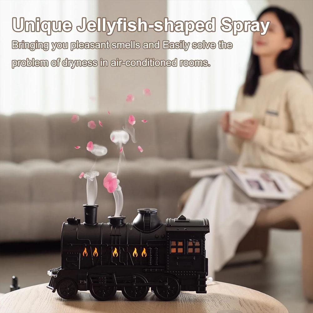مرطب هواء بتصميم قطار عتيق، مو - مراجعة Home Fragrance Oil وسعره