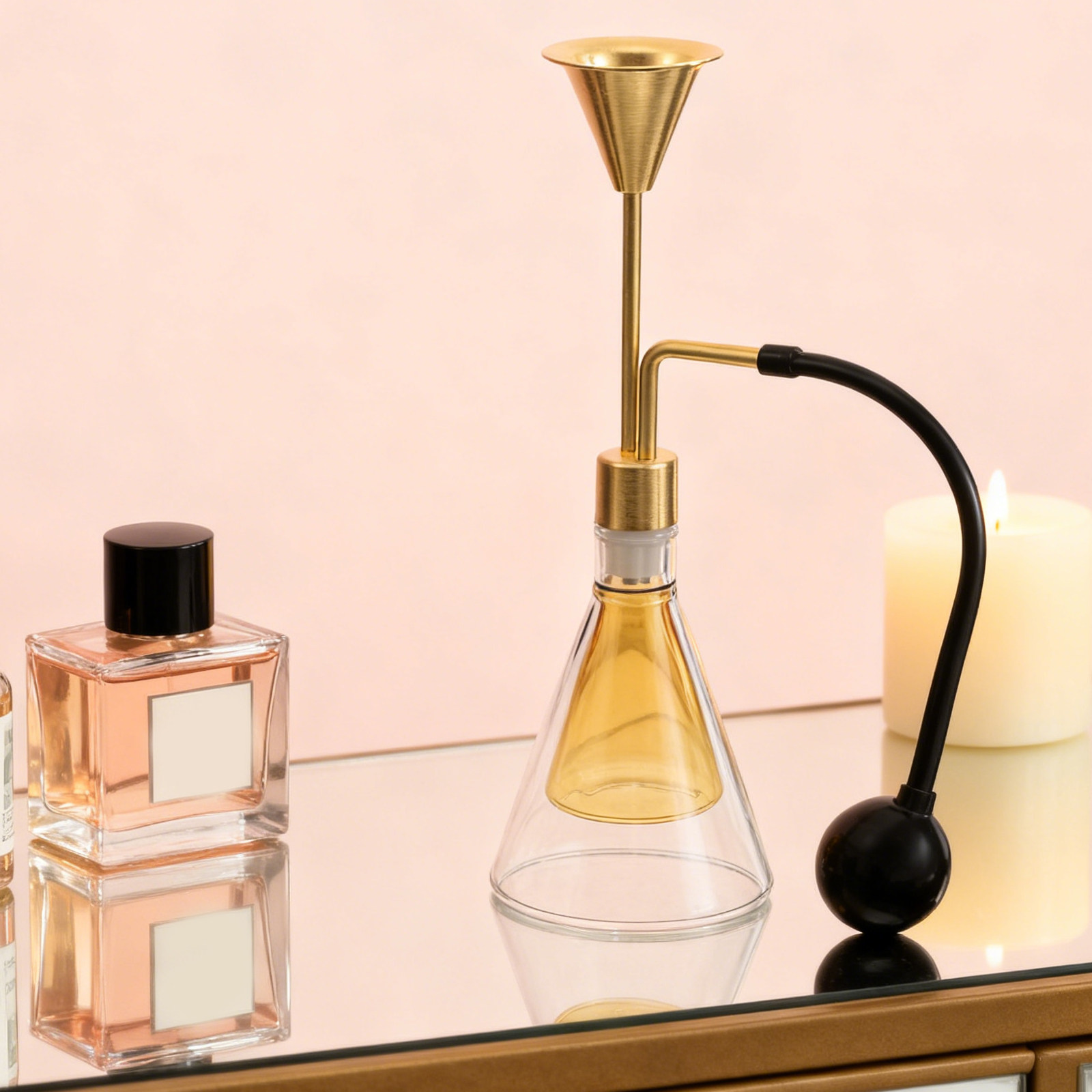 زجاجة عطر زجاجية مزدوجة الجدار - مراجعة Home Fragrance Oil وسعره