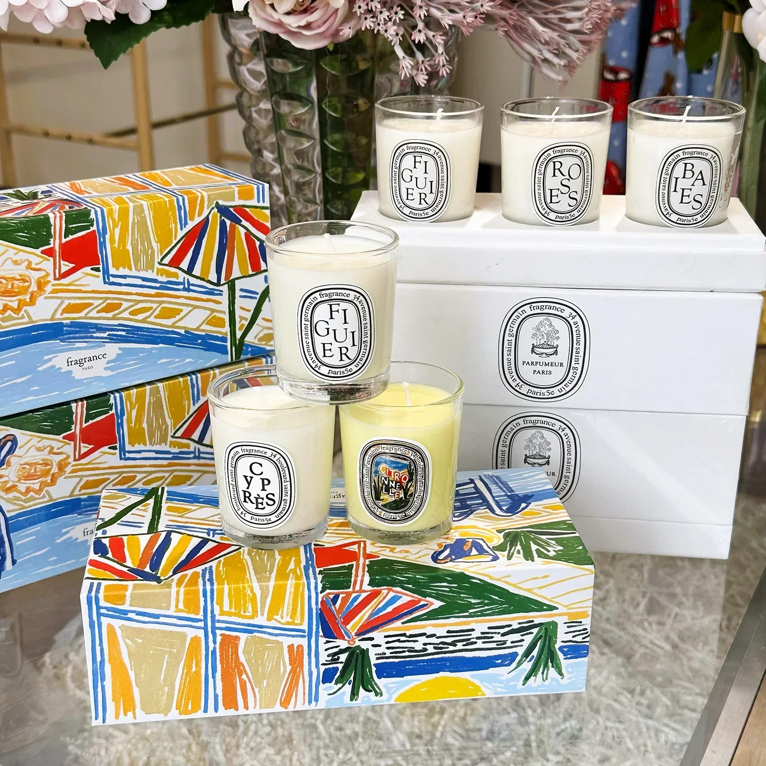 شمعة عطرية، شموع معطرة بالنبات - مراجعة Home Fragrance French وسعره