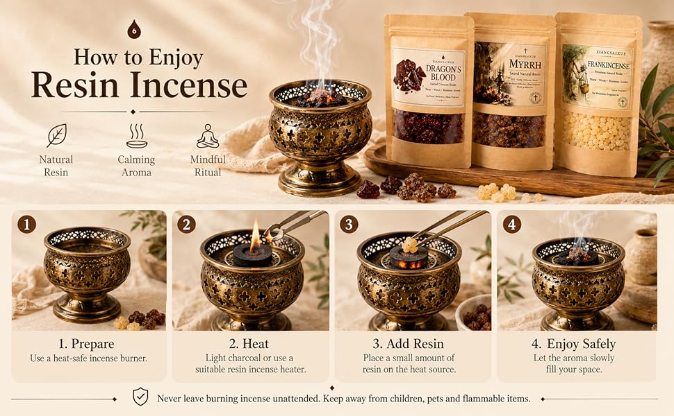 بخور الراتنج الطبيعي متعدد الأ - مراجعة Home Fragrance Types وسعره